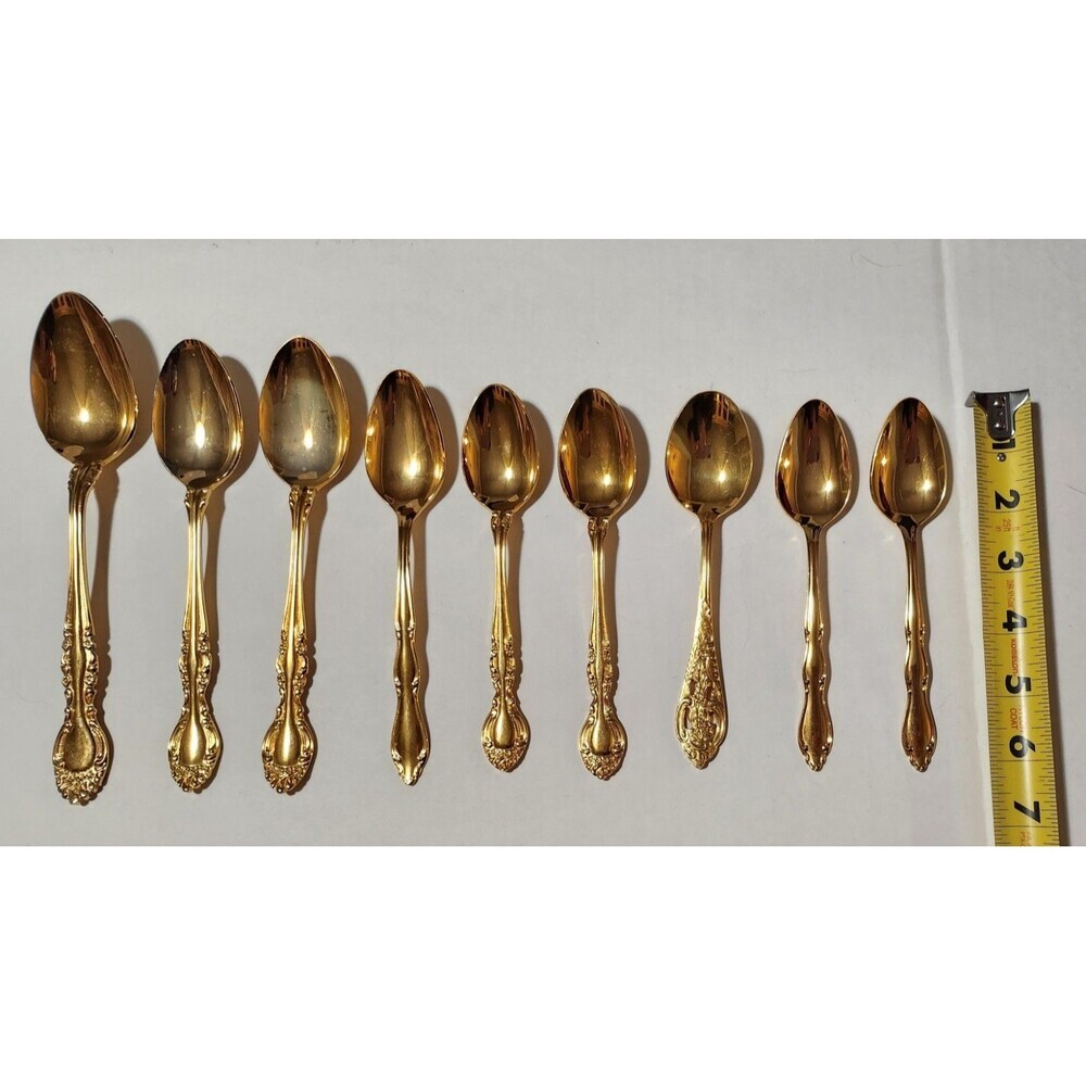 Collection of Rogers Bros Goldtone Flatware